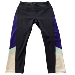 Athleta Cropped Colorblock Leggings